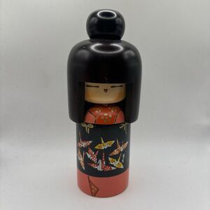 Japanese Vintage Kokeshi Doll “Origami Cranes” by Master Sogen ?? READ